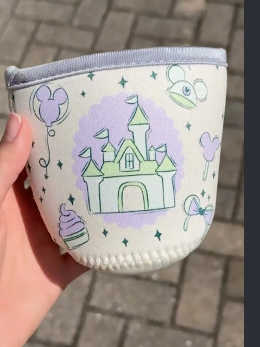 Starbucks Disney Princess Castle Cup Holder - Lavender & Light Green